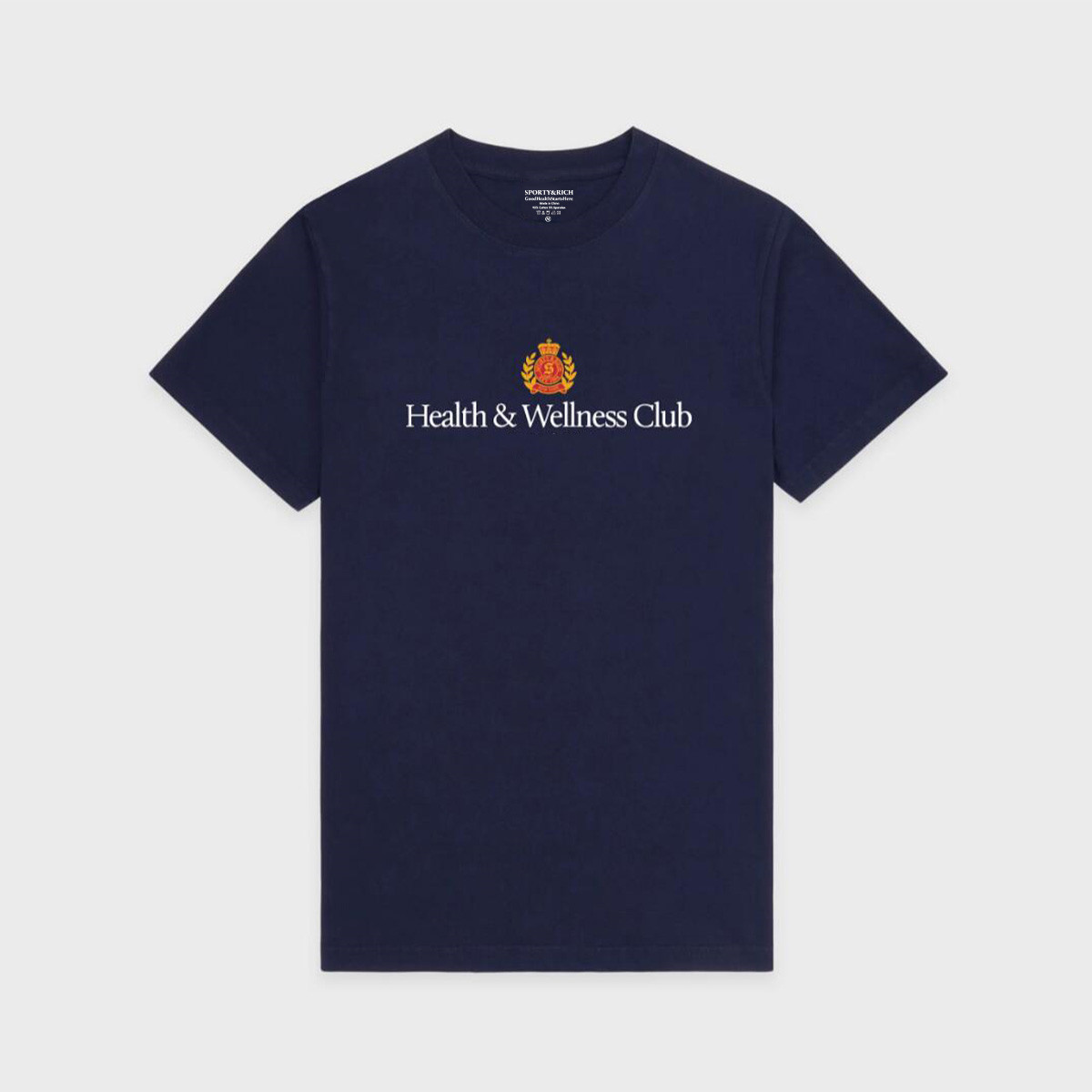 Health Wellness Club - Saúde bem-estar clube letras impressão manga