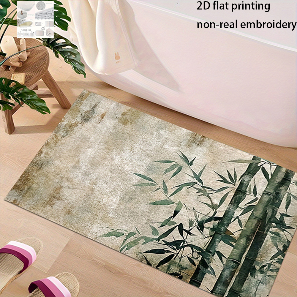 Bamboo Bath Mat - Tapete de banho vintage de bambu