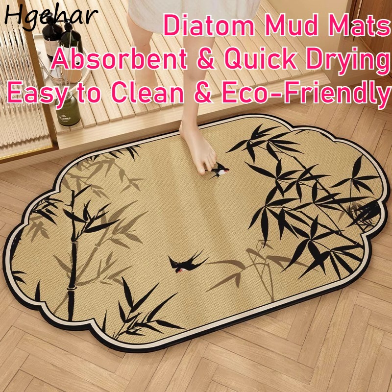 Bamboo Bath Mat - Tapetes de Banheiro Antiderrapantes de Bambu