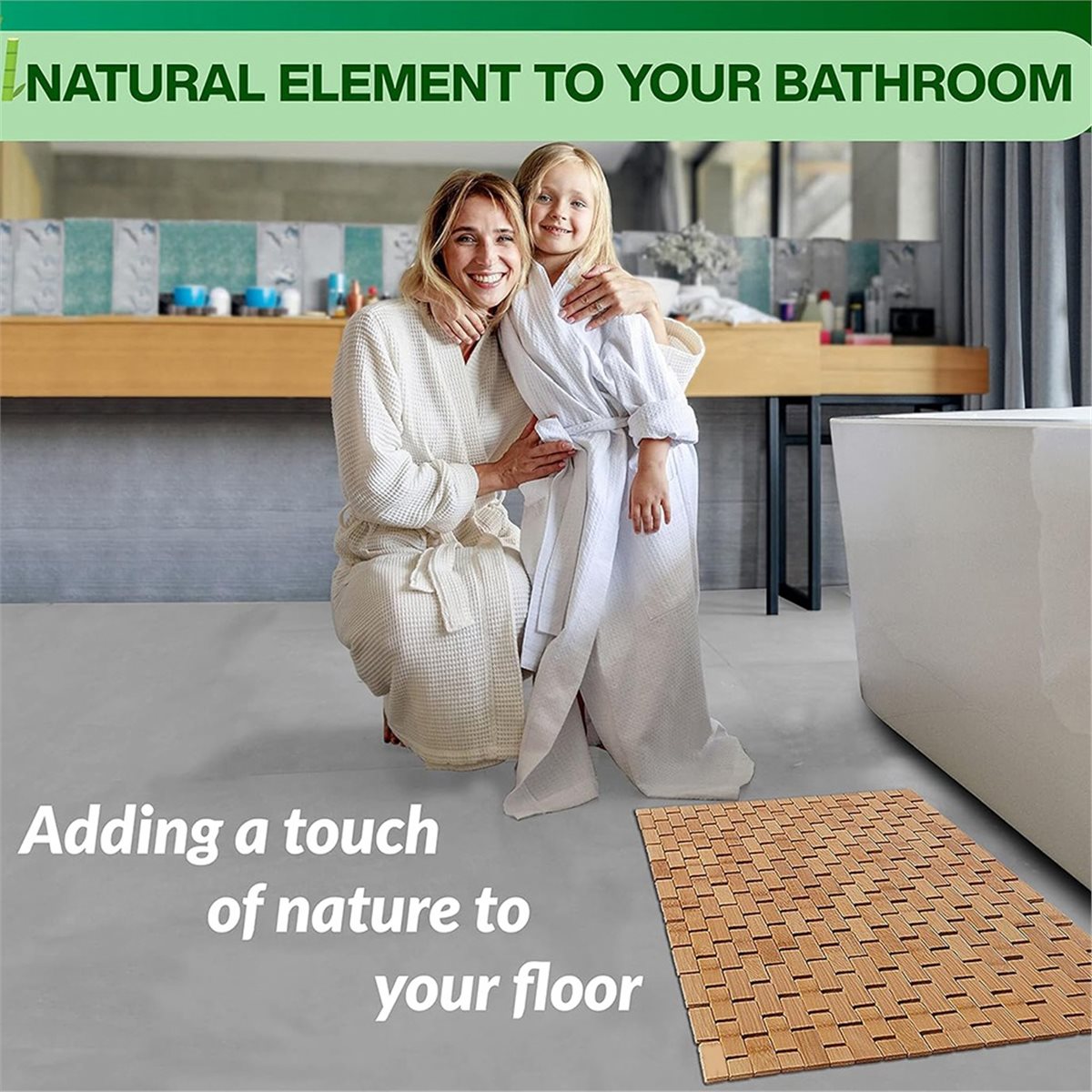 Bamboo Bath Mat - Tapete de Banho de Bambu NOCM