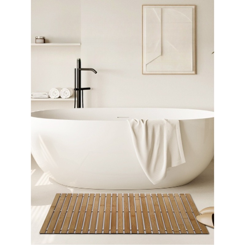 Tapete de Banho Grande de Bamb - Bamboo Bath Mat avaliação e preço