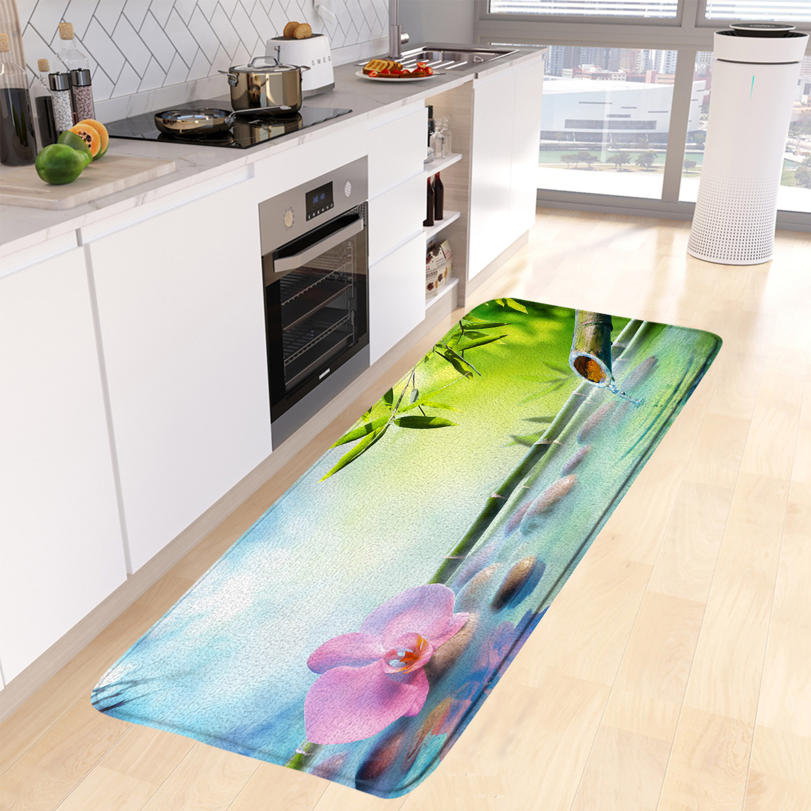 Tapete De Banho De Bambu Verde - Bamboo Bath Mat avaliação e preço