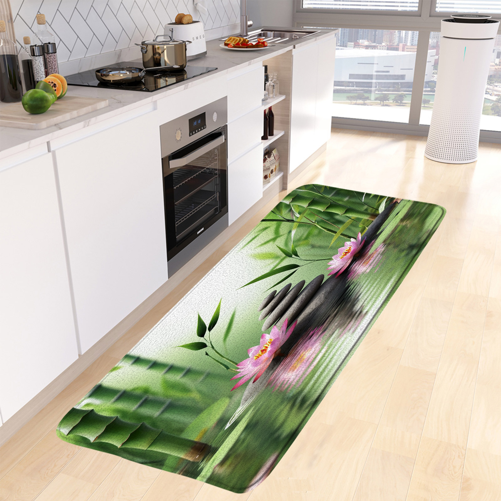 Tapete De Banho De Bambu Verde - Bamboo Bath Mat avaliação e preço