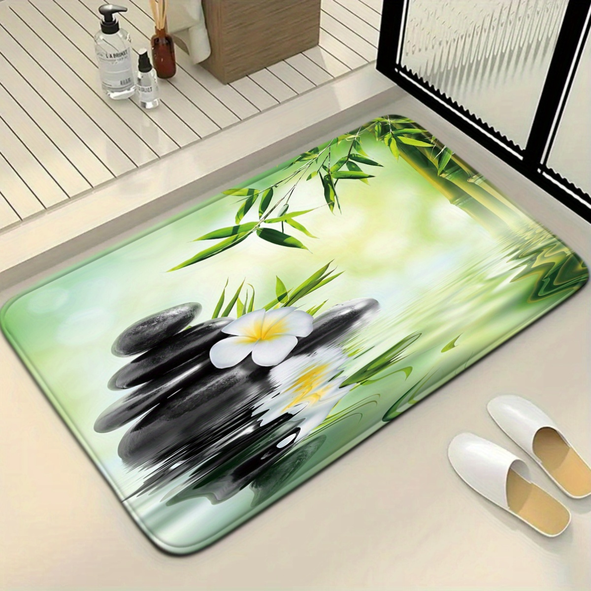 Conjunto de assento de vaso sa - Bamboo Bath Mat avaliação e preço