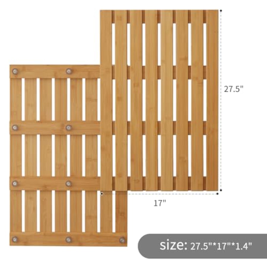 Tapete de Banho de Bambu para  - Bamboo Bath Mat avaliação e preço