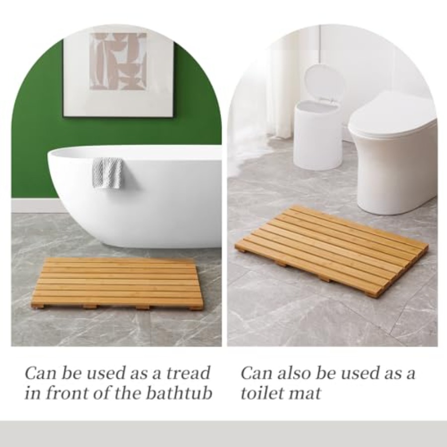 Tapete de Banho de Bambu para  - Bamboo Bath Mat avaliação e preço