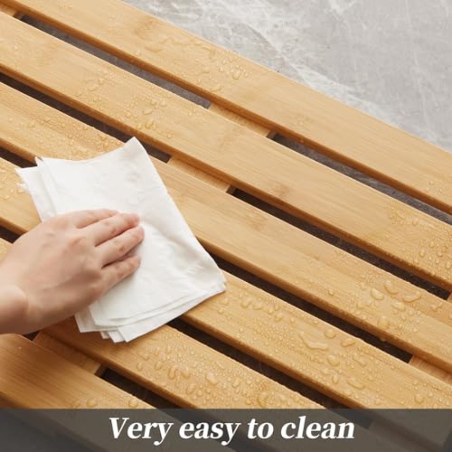 Tapete de Banho de Bambu para  - Bamboo Bath Mat avaliação e preço