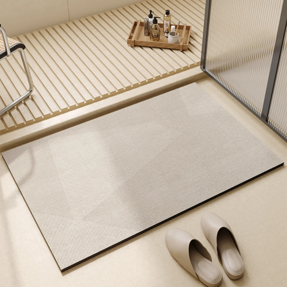 Tapete de Banho Geométrico em  - Bamboo Bath Mat avaliação e preço
