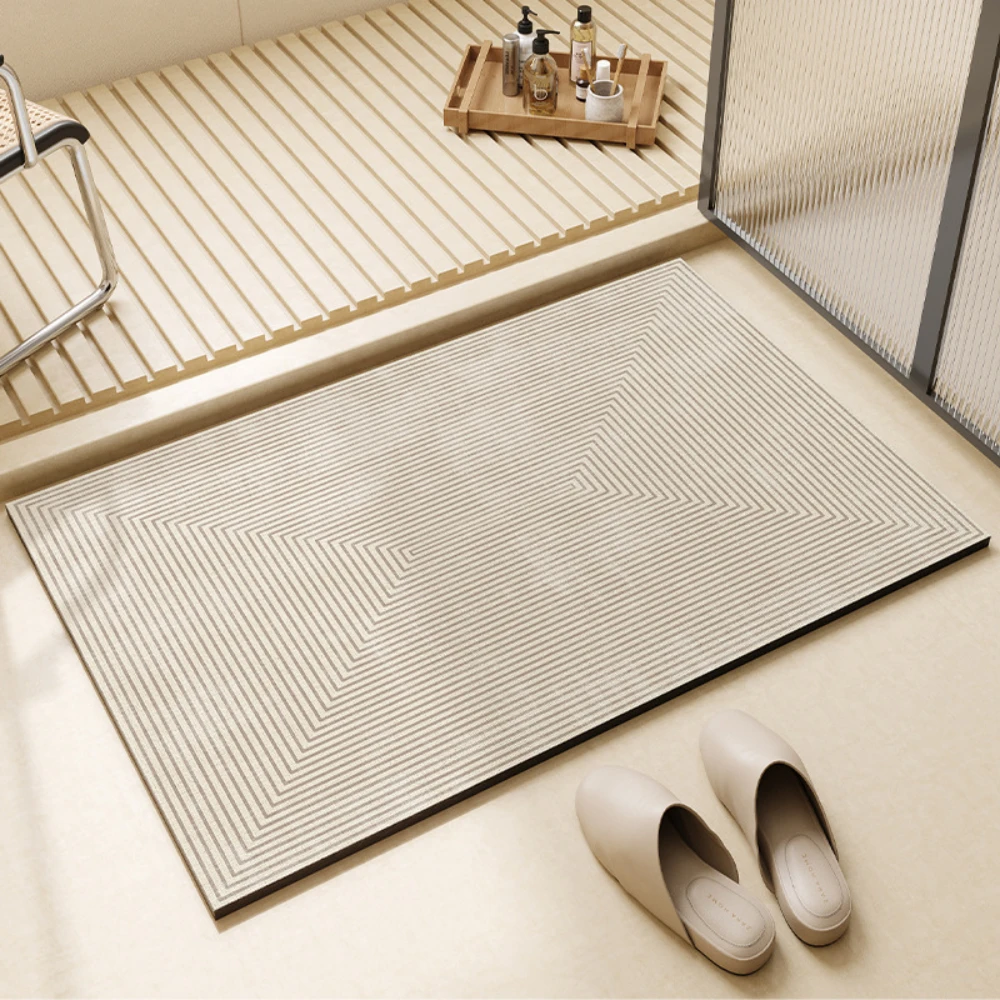 Tapete de Banho Geométrico em  - Bamboo Bath Mat avaliação e preço