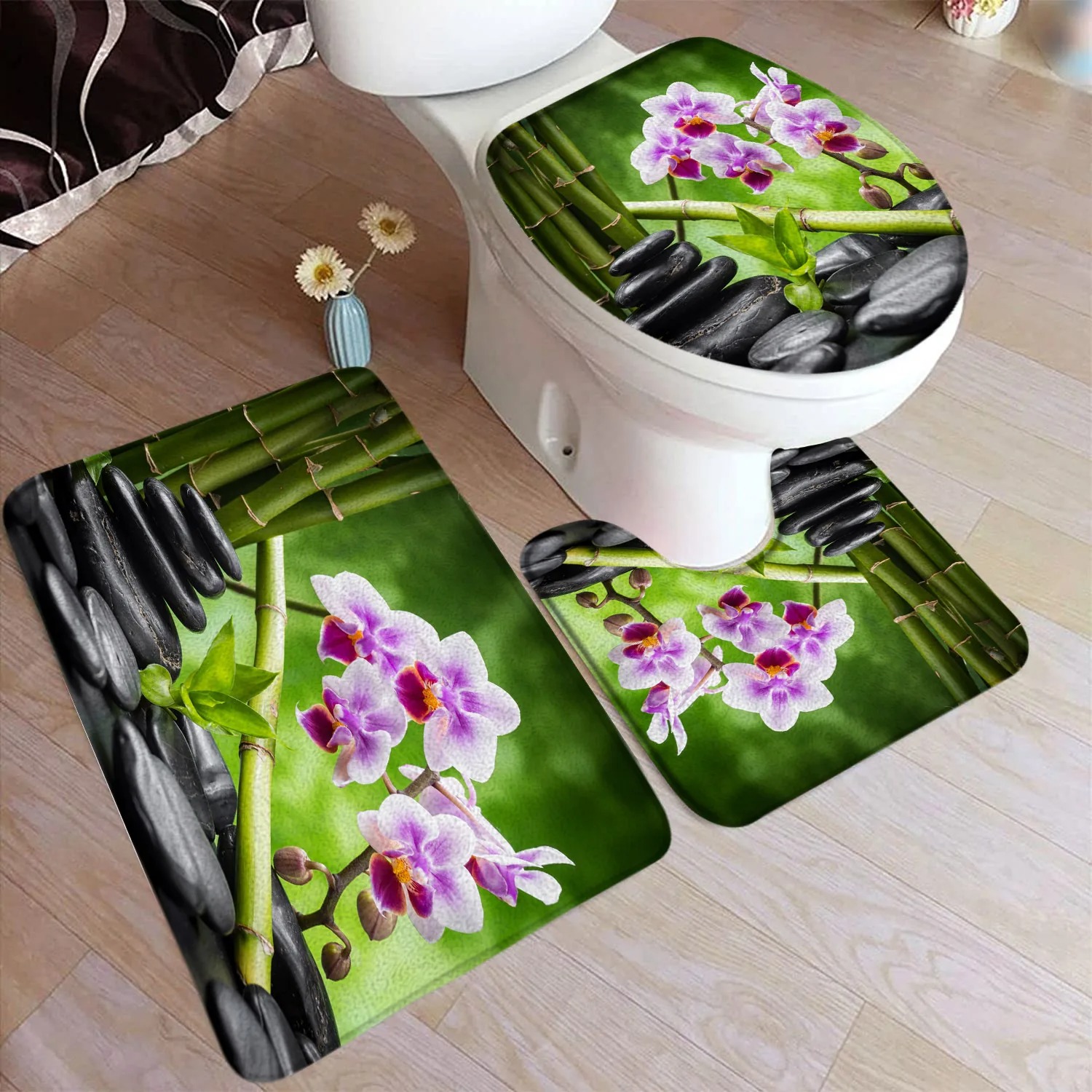 Conjunto de Tapetes de Banho Z - Bamboo Bath Mat avaliação e preço